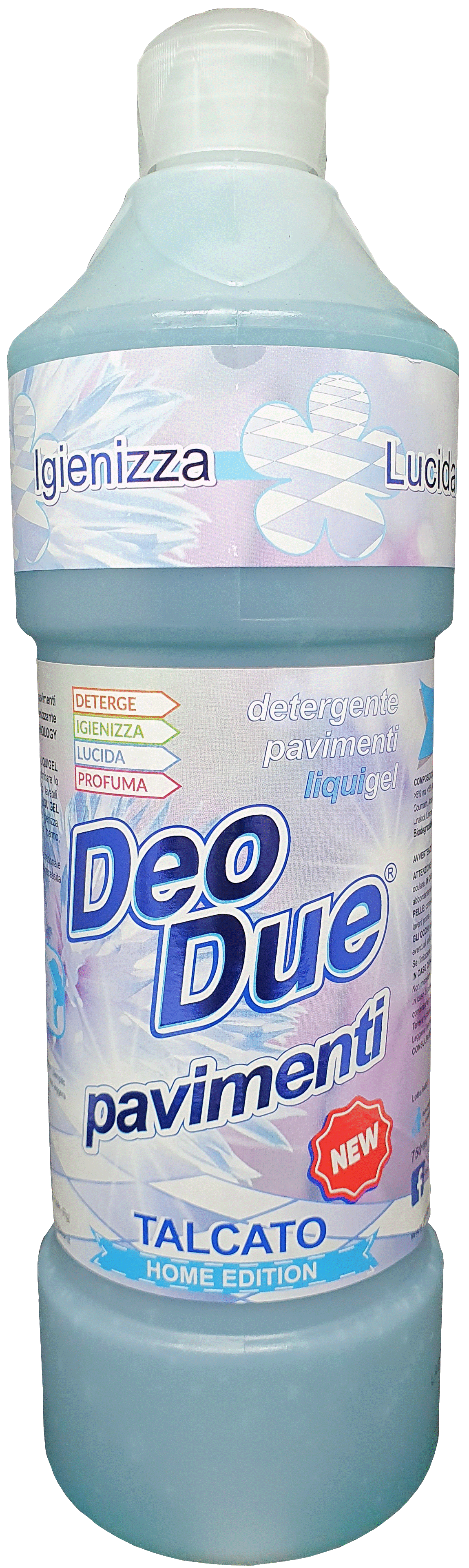 DEO DUE DETERGENTE PAVIMENTI LIQUIGEL TALCATO 750 ML - PiùMe